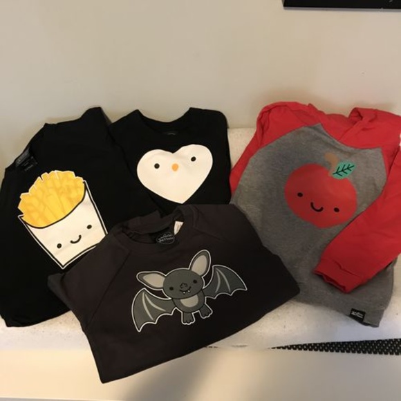 WHISTLE FLUTE halloween bat sweatshirt 3-4 Years - Picture 4 of 4